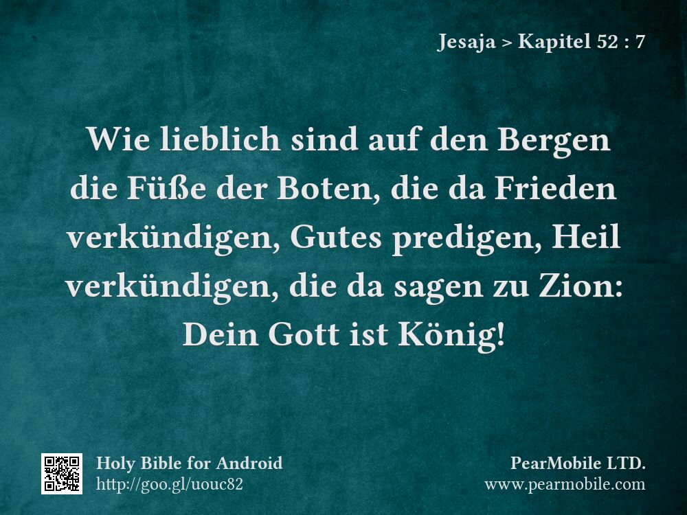 Jesaja, Kapitel 52:7
